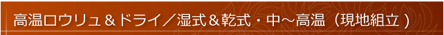 高温ロウリュ&ドライ/湿式&乾式・中~高温(現地組立)